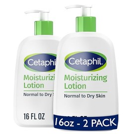 Body Moisturizer by CETAPHIL, Hydrating Moisturizing Lotion for All Skin Types, Suitable for Sensitive Skin, NEW 16 oz Pack of 2, Fragrance Free, Hypo