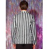 Lars Amadeus Black Striped Blazers for Men's One Button Business