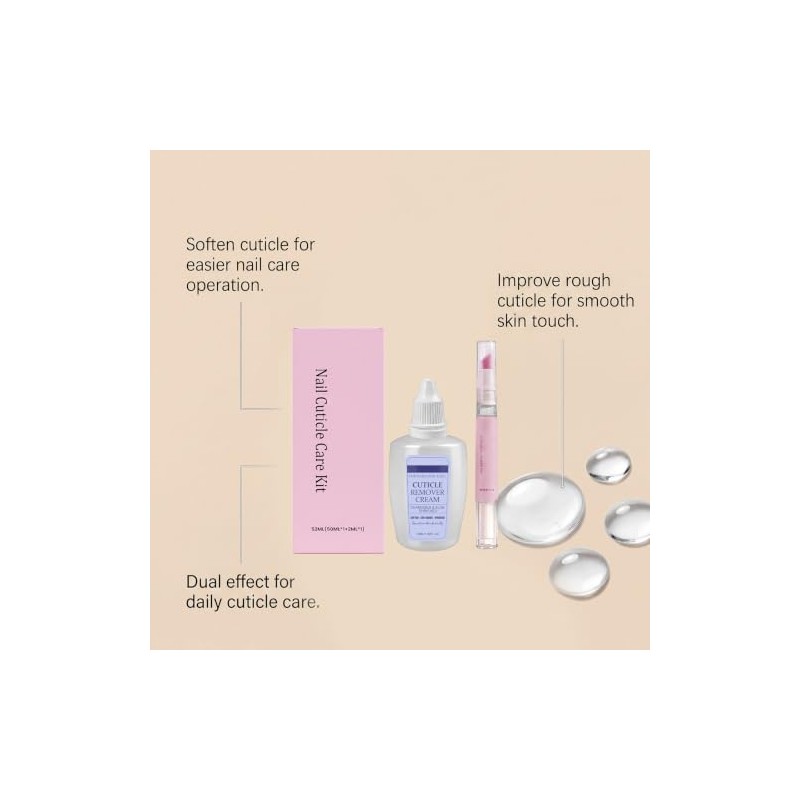 Ceramic Cuticle Pusher and Oil Pen Set, Care for Repair