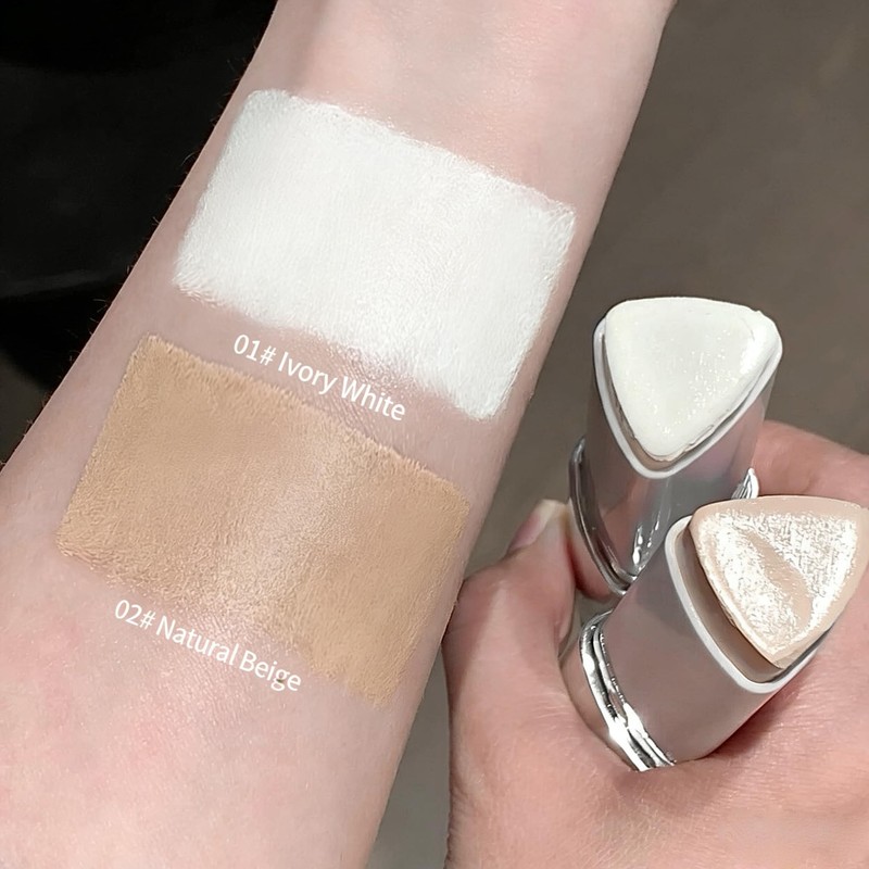 2 in 1 White Korean Color Changing Foundation Stick with