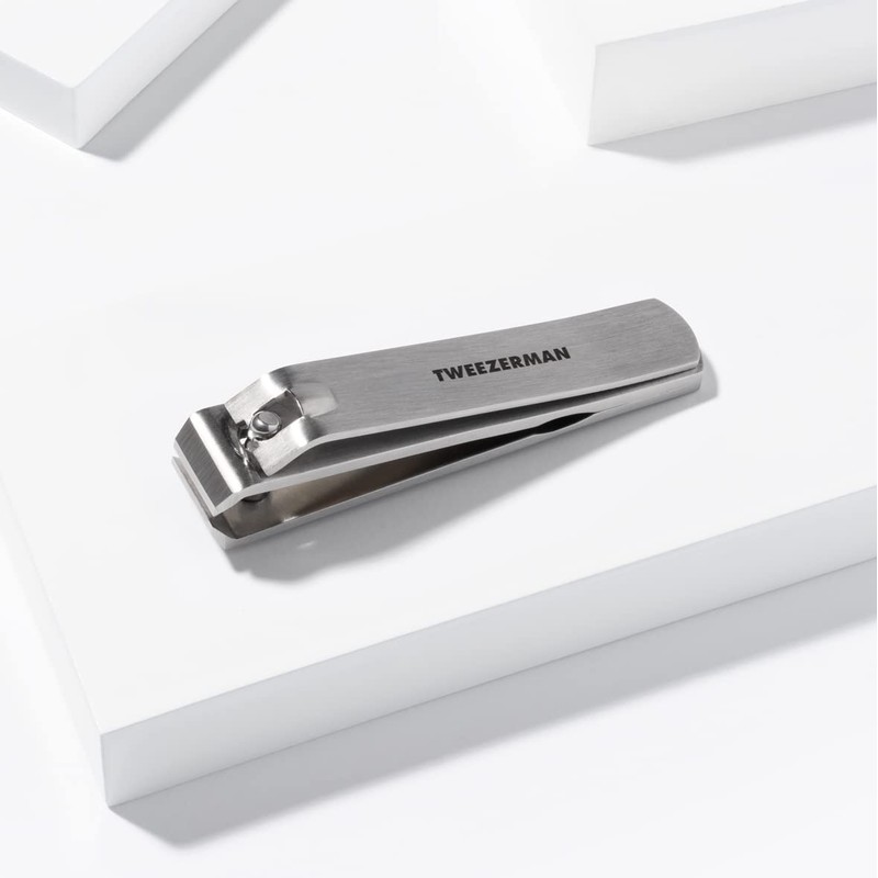 TWEEZERMAN Nail Clippers for Thick Nails Toenail Clippers with Wide