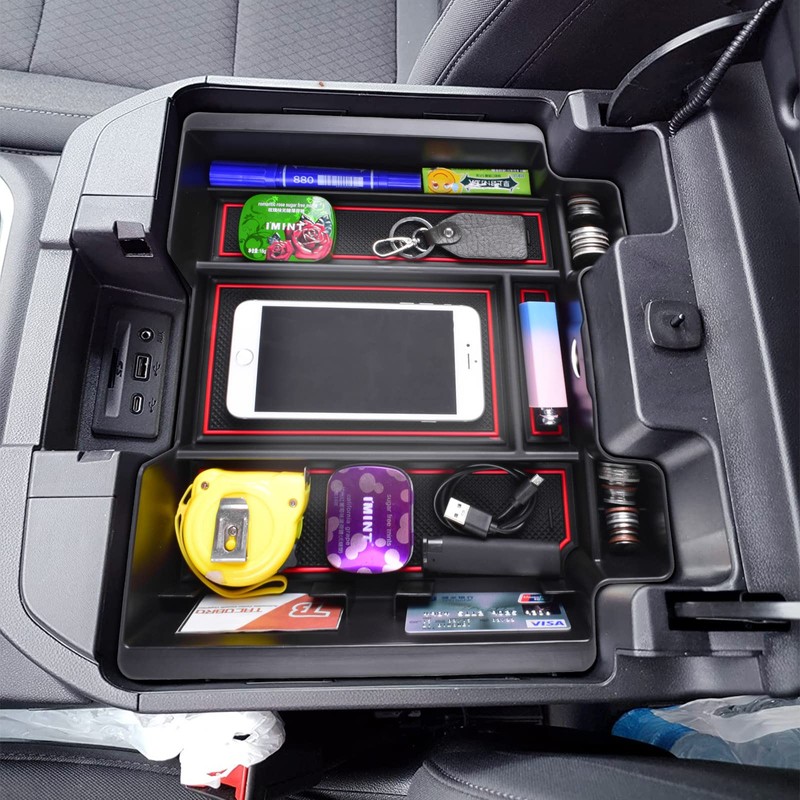 TACOBRO [Full-Coverage ] Center Console Organizer Compatible with 2019-2022 Chevy