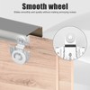 4pcs Sliding Closet Door Roller Kit, Flexible Sliding Wardrobe Door