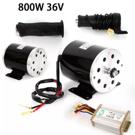 RustyVioum 36V 800W Brushed Motor Speed Controller Electric Scooter Motor Controller High Speed Motor for Dirt Bike e-Bike ATV Go Kart Moped Mini Bikes Motorized Bicycle Quad Trike