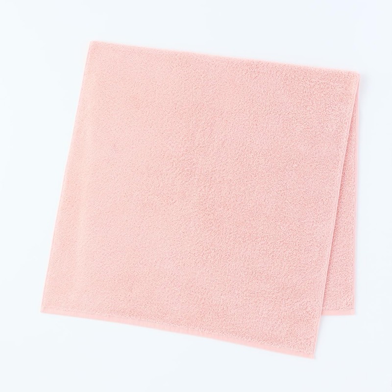 UCHINO Okubari Towel, Small Bath Towel, Beige, Water Absorbent, Quick