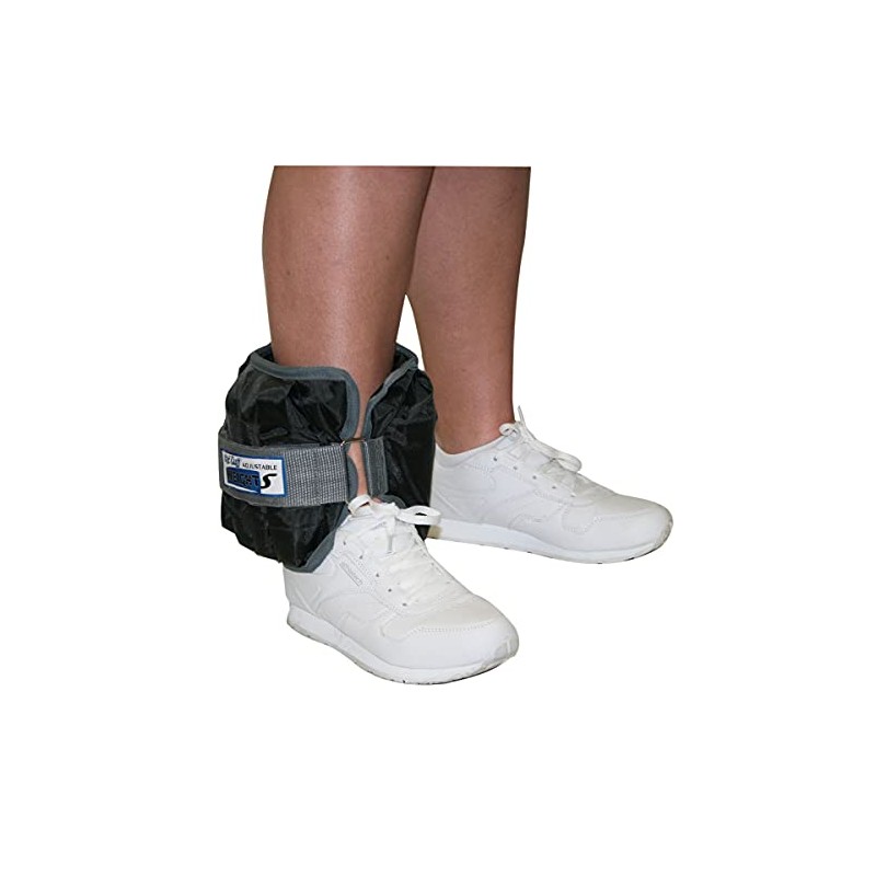 Cando Adjustable Ankle Weight, Black, 20 lb