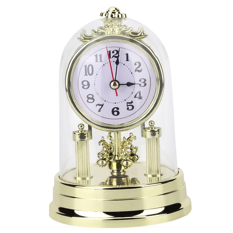 Cocoarm European Retro Style Living Room Clock, Antique Table Clock,