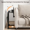 ELYKEN TV Tray Table, Adjustable Height & 90° Tilt Narrow