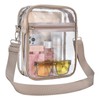Clear Crossbody Bag Stadium Approved,Transparent Messenger Shoulder Bag for Concert,
