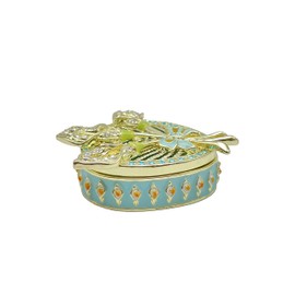 Keren Kopal Green turquoise Beautiful Decorated Trinket Box