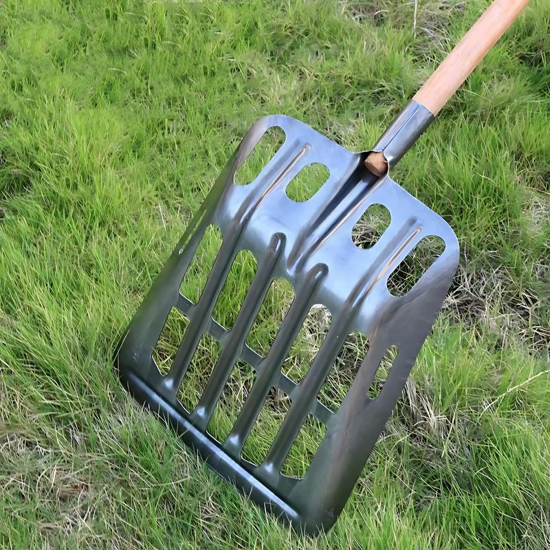 ZenithPrime Gardening Grain Shovel, Manganese Steel Farm Sieve Shovel, Spade