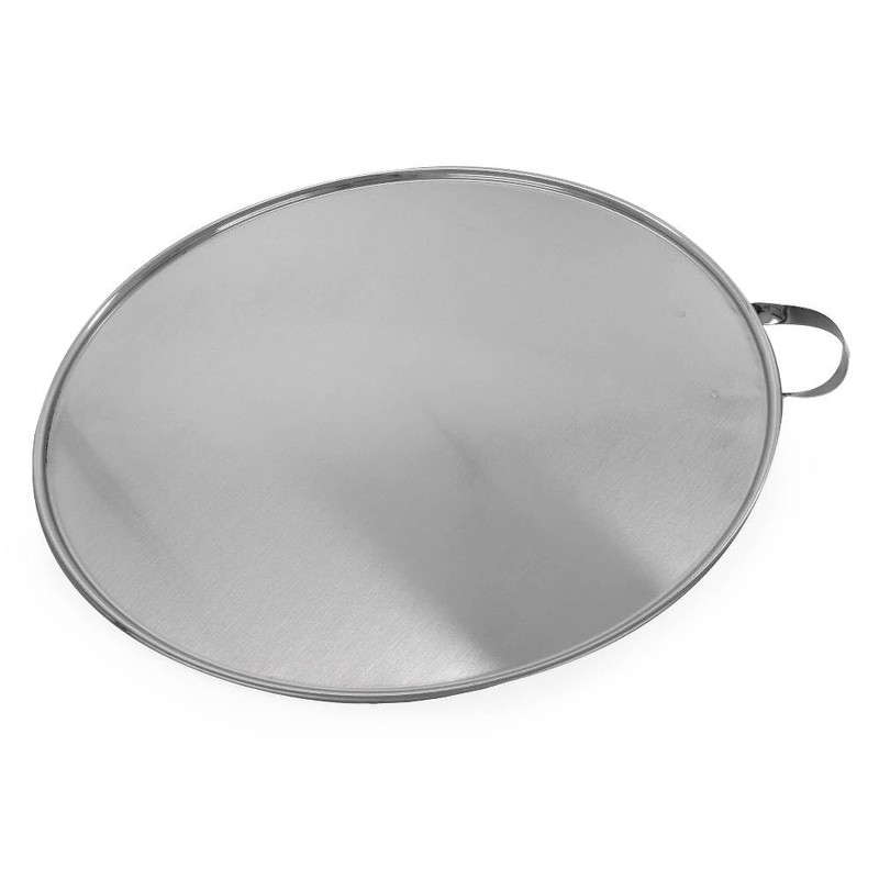 Moven Comal De Acero Inoxidable Liso de 30cm con Agarradera