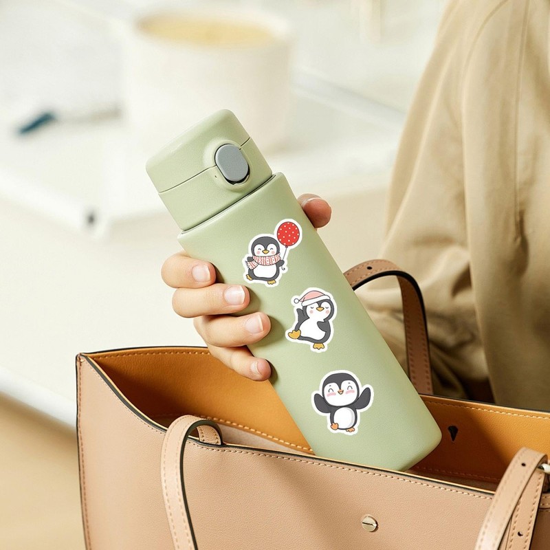 HDGSAFD 92 Penguin Stickers, Creative Cartoon Stickers, DIY Cup Notebook