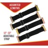 Mytee Products (4 Piece) 12"-22" Adjustable E-Track Bungee Tie-Down Straps