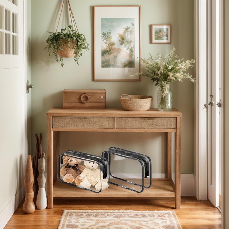 TANEMUDO 36 Pieces Clear Makeup Bags Bulk with Zipper, Transparent