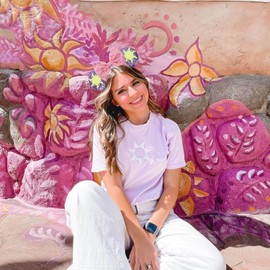 UNKJIN Mouse Ears Headband, Purple Ears Headband with Pink Bow, Sequin Princess Party Decoration Cosplay Costume for Women Girls (Purple Sun)