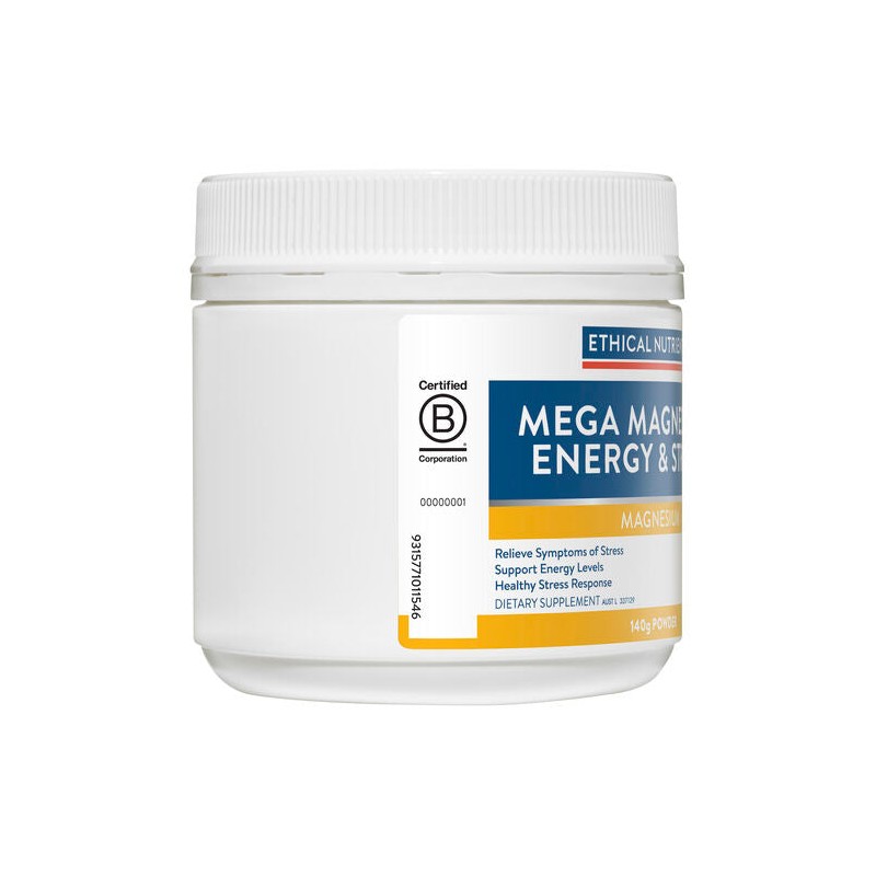Ethical Nutrients Mega Magnesium Energy & Stress 140g