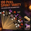 100Pcs Halloween Cocktail Picks, Halloween Toothpicks for Appetizers
