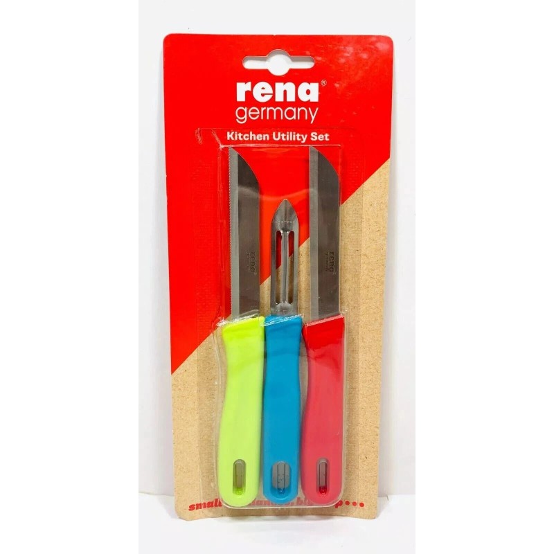 RENA 3 pcs Knife Set, German Tech - 2 Knives