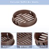 sourcing map 12Pcs 60mm/2.36" Circular Soffit Air Vents, Plastic Soffit