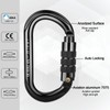 Carabiner Climbing Equipment, BOORCA UIAA Certified 25KN High Performance Carabiner