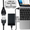 SaiTech IT 2 Pack USB 3.0 Cable A to Micro