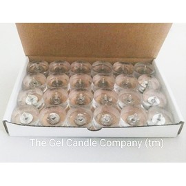 24 Pack of LILY OF THE VALLEY Scented Mineral Oil Based Gel Candle Tea Lights Up to 8 Hours Each By The Gel Candle Company