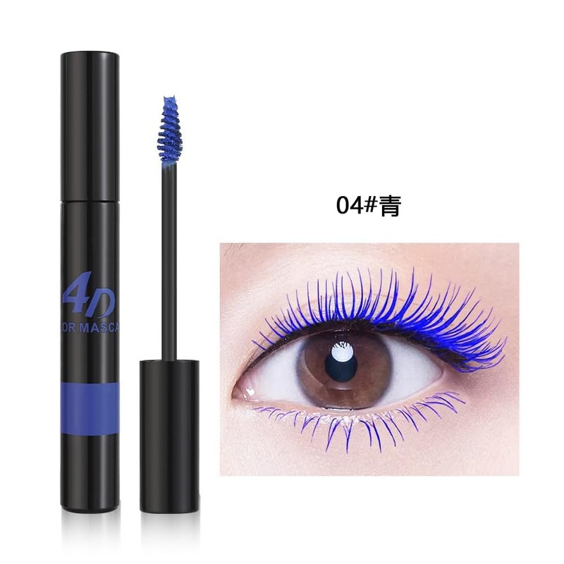 Color Mascara: 24 hour waterproof, rolled, dense, long time keeping,