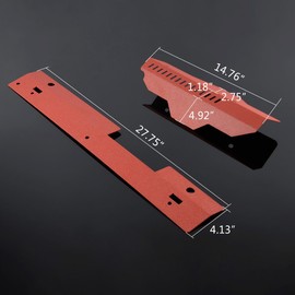 Radiator Shroud & Pulley Belt Cover Combo Compatible For Subaru WRX & STi 2002 2003 2004 2005 2006 2007