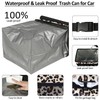 ELONGRIVER Car Trash Can for Car with Lid Leak Proof,