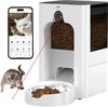 Smart Automatic Cat Feeder with 1080P Camera & Laser Toy,