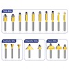 MNA 100 Piece Router Bits Set, 1/4 Inch Shank Expert