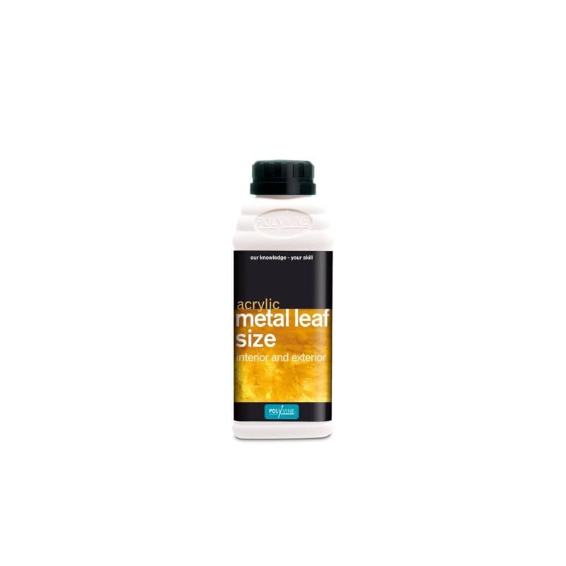 Polyvine Metal Leaf Size 16-Ounce (500ml) Gold & Metal Acrylic