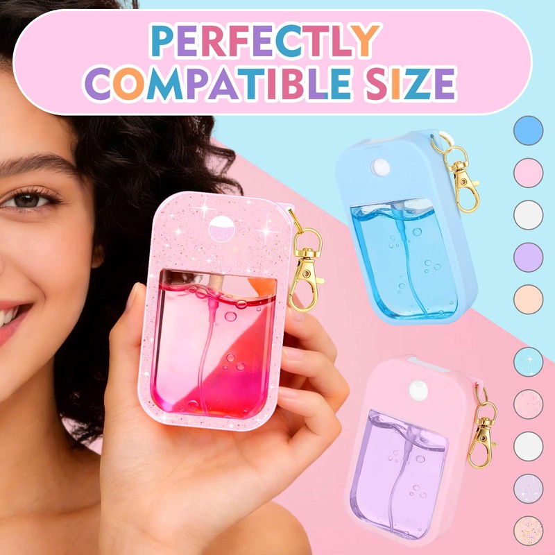 10 Pcs Silicone Case Compatible with Touchland Hand Sanitizer Spray,
