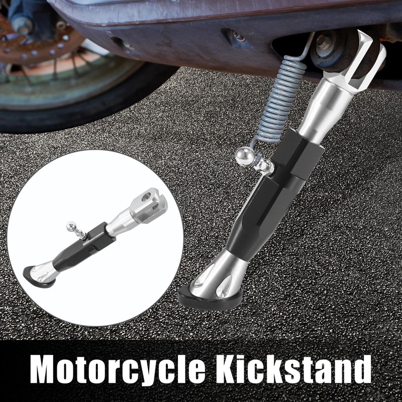 Motoforti Universal Adjustable Motorcycle Kickstand Side Support Stand Set CNC