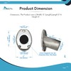 MARINE CITY Deck Flush Base Flag Socket, 316 Stainless Steel,