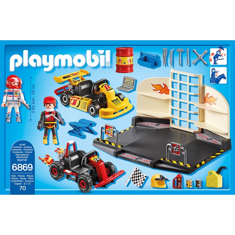 Playmobil 6869 City Action Go-Kart Garage StarterSet