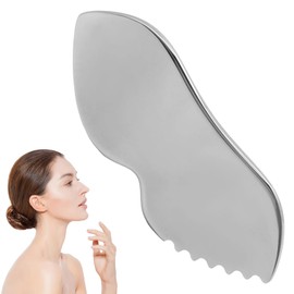 Gua Sha Stainless Steel, Gua Sha Facial Tools for Lymphatic Drainage -Guasha Scraping Massage Tool for Face Tighten Skin Reduce Puffiness