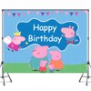 Pig Backdrop, Pig Birthday Party Backdrop, Children Birthday Party Photo
