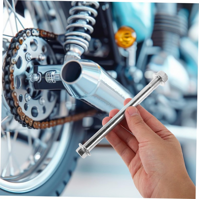 BUGUUYO Motorcycle Metal Axle Kit with Bolts Front and Rear