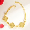 AILONMEI Gold Adjustable Bracelet For Women, Cute Charm Dainty Bracelets
