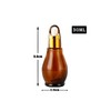 8 Pack 1oz Glass Dropper Bottles 30ml Amber Gourd Shaped