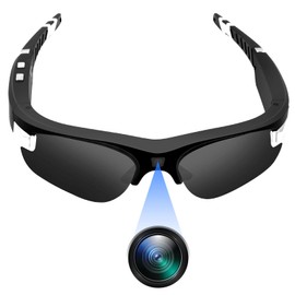 Yadayuki Mini Kamera Brillen ，Sonnenbrille mit Kamera HD 1080P Sonnenbrille Sport Kamera Unterstützen Nehmen Video und Foto geeignet für Outdooraktivitäten