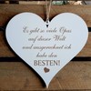Heart Sign"Bester OPA der Welt" Approx. 13 x 12 cm