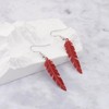 Red Feather Earrings Anime Manga Series Jewelry Anime Merchandise Gift