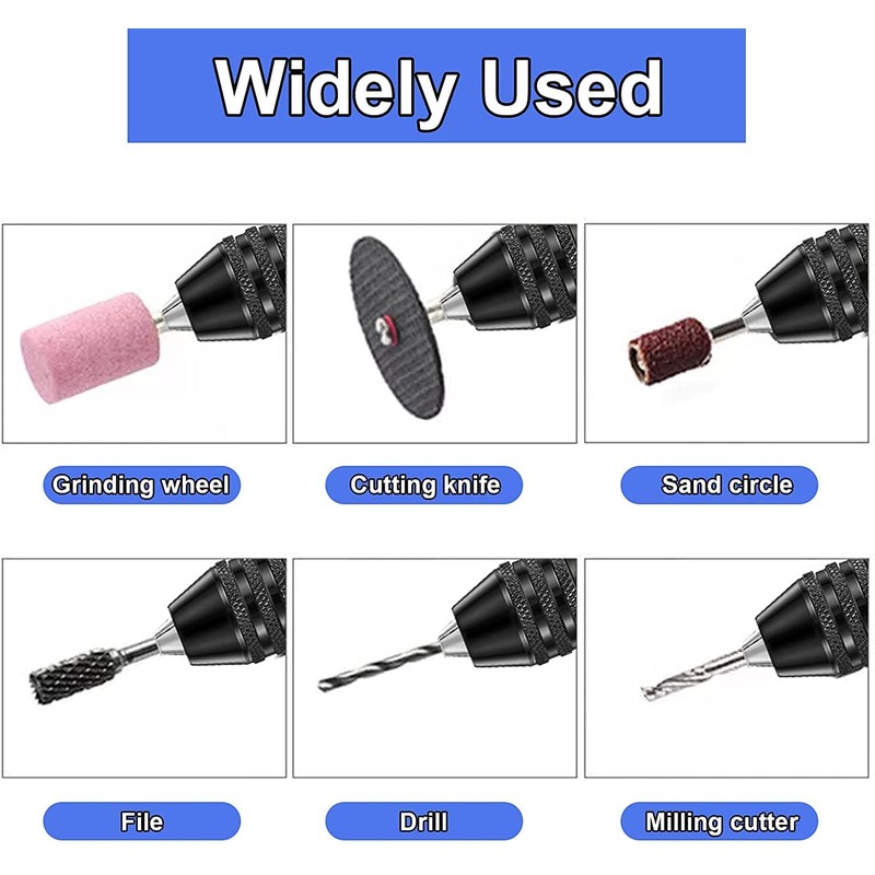 RZJZGZ 3 Pcs Keyless Drill Chuck Bit 1/4 Inch Hex