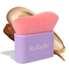 Raffaello Self-Tan Blending Brush - Vegan & Cruelty-Free Kabuki Brush for Streak-Free Application on Face & Body, Perfect for Fake Tan, Powder, Foundation, Lotion, and Sunscreen