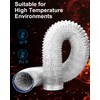 GDSTIME 4 Inch Dryer Vent Hose 10 FT, Flexible Aluminum