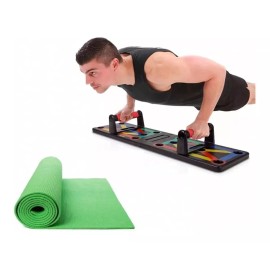 Blandar Tabla Para Lagartijas + Tapete De Yoga Ejercicio