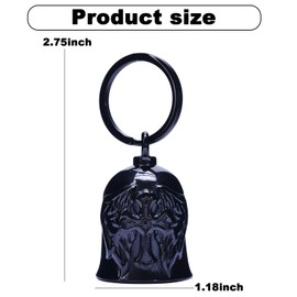 CYZBTBl Motorcycle for Bells - Motorcycle Angel Bell for Men Women,Bell Biker Accessory,Guard Riding Safety (cetic Cross)